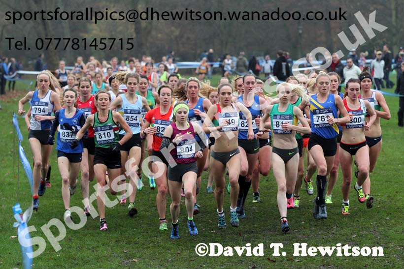 Senior women's European Cross Country Trials, Sefton Park, Liverpool. Photo: David T. Hewitson/Sports for All Pics